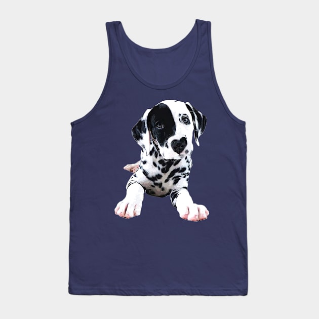 Dalmatian Puppy Dog Tank Top by Elarex